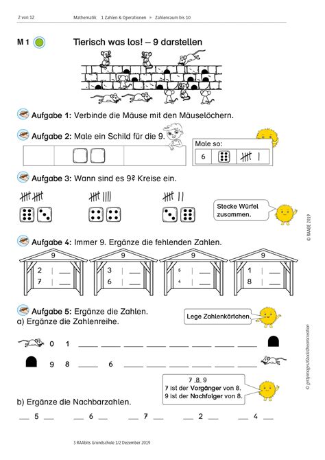 Grundschule Unterrichtsmaterial Mathematik Zahlenraum Bis Zahlen