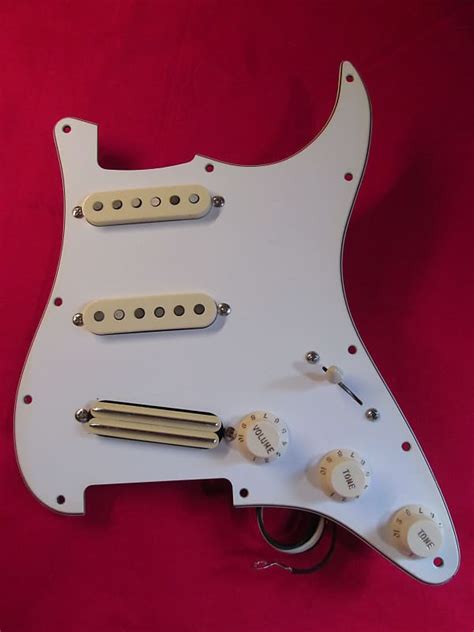 Custom Built Wired Stratocaster Pickguard Assembly 3 Ply Reverb