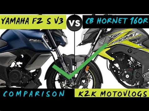 Yamaha Fz S V Vs Honda Cb Hornet R L Fz S V Vs Hornet R Youtube