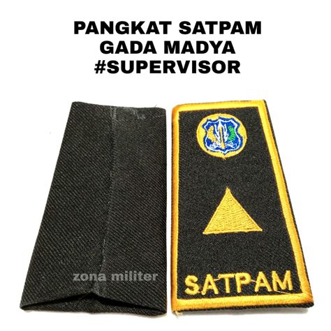 Jual Pangkat Security TERBARU SUPERVISOR GADA MADYA SEGITIGA SATU