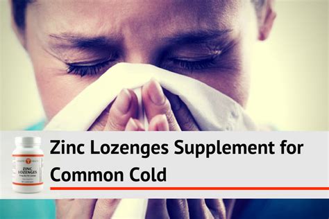 Zinc Lozenges Supplement Can Help Cure the Common Cold – Apple A Day RX