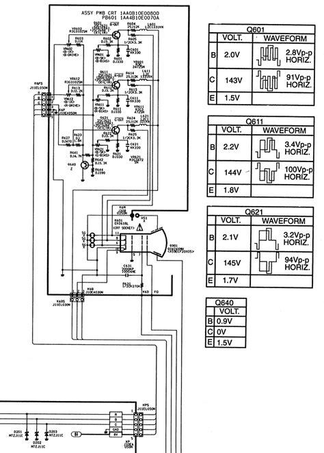 Crt Tv Circuit Board Diagram Repair