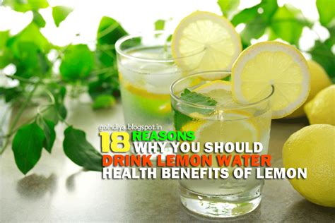 18 Reasons Why You Should Drink Lemon Water In The Morning Health