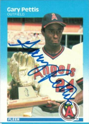 Gary Pettis Autographs And Memorabilia Sports Baseball