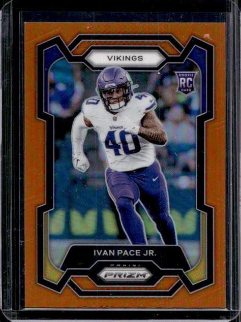 Panini Prizm Ivan Pace Jr Orange Prizm Rookie Card Rc