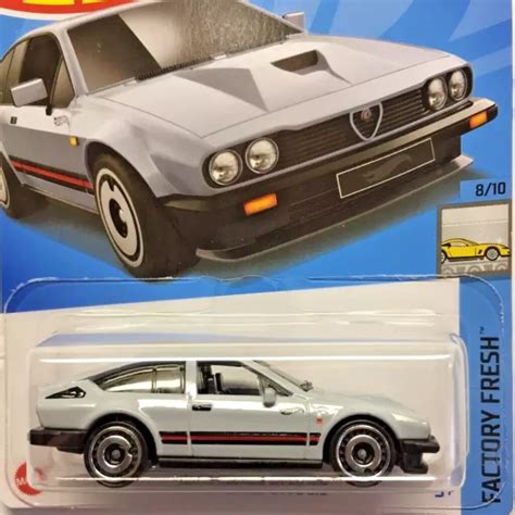 NEW HOT WHEELS Alfa Romeo GTV6 3 0 Grey 2024 No 98 HTC53 Long Card Genuine EUR 5 06 PicClick FR