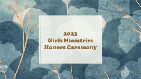 Girls Ministries Honors Ceremony 2023 Youtube