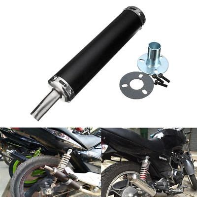 Universal Motorcycle Bike Racing Exhaust Muffler Silence Silencer 2