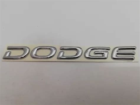 Emblema Dodge Par Ne N Letras Cromadas Mercadolibre