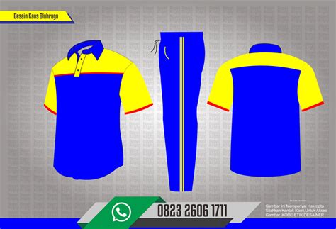 Desain Kaos Olahraga Sd Terbaru 557 Desain Update