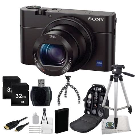 Sony Cyber Shot DSC RX100 III Digital Camera 12PC Accessory Bundle