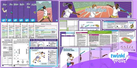 Year 4 Athletics Scheme Of Work PE Planning Twinkl Move