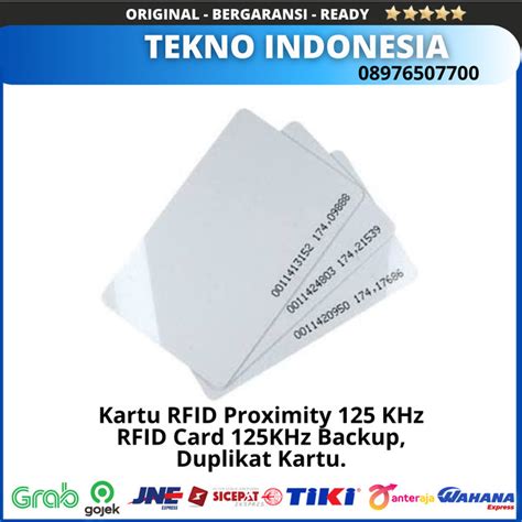 Jual Kartu Rfid Proximity Khz Rfid Card Khz Backup Duplikat