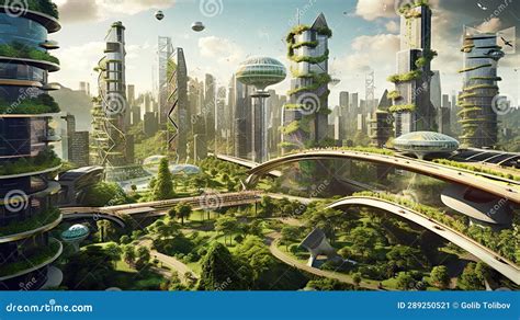 La Ville Du Futur Par Personne Image Stock Image Du C L Bre Nuit