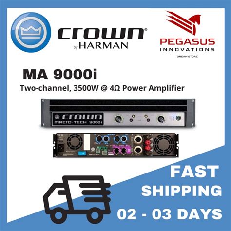 Crown MA 9000i Two channel 3500W 4Ω Power Amplifier Shopee Malaysia