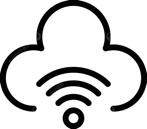 Rea De Se Al De Nube S Mbolo Wifi Vector Png Rea Wifi S Mbolo Png