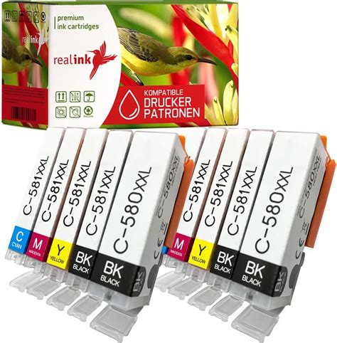 Realink Xxl Druckerpatronen Mit Chip Ersetzen Canon Pgi Cli