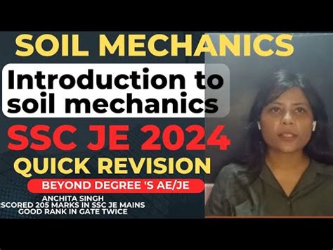 SSC JE 2024 SOIL MECHANICS SSC JE 2024 CRASH COURSE SOIL MECHANICS