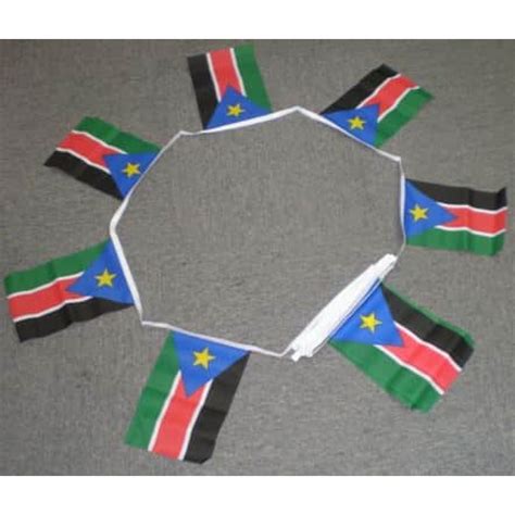 6m 20 Flag Southern Sudan Bunting World Flag Shop