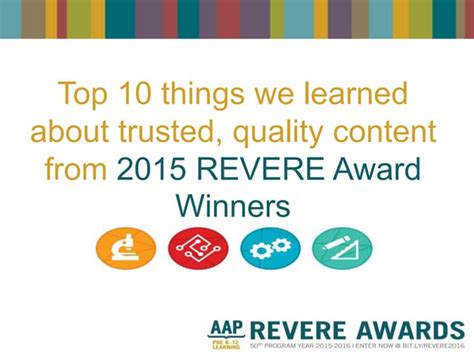 REVERE Awards | PPT | Free Download