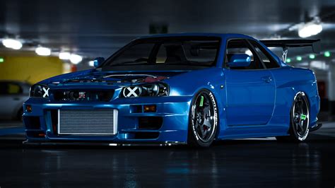 ArtStation - Nissan Skyline BNR34 "Filthy" Custom Concept