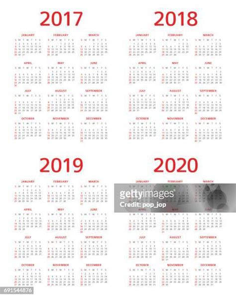 1 549 2018 2019 Calendar High Res Illustrations Getty Images