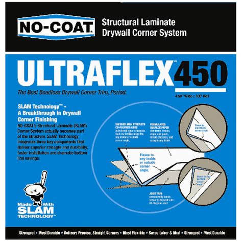 Certainteed No Coat Ultraflex450 Flexible Drywall Corner 4 12 In X