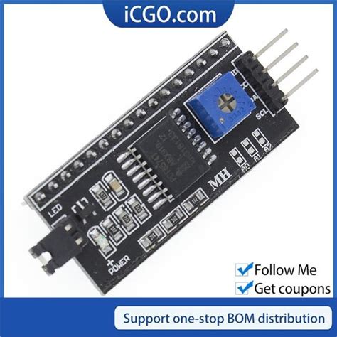 IIC I2C TWI SPI Serial Interface Board Port 1602 2004 LCD LCD1602