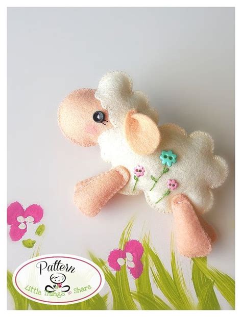 Jumping Sheep Pdf Sewing Pattern Diy Felt Sheep Toy Etsy Felt