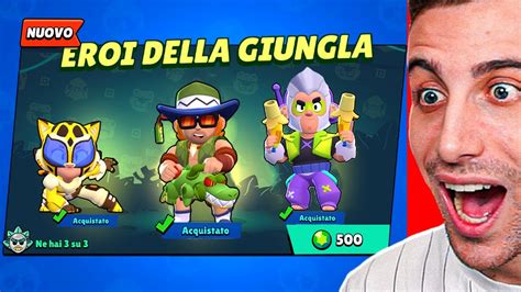 Ho Finito Il Set Eroi Della Giungla Shoppo Tutto Brawl Stars Ita Youtube