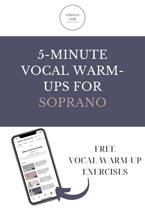 Minute Vocal Warm Ups For Soprano