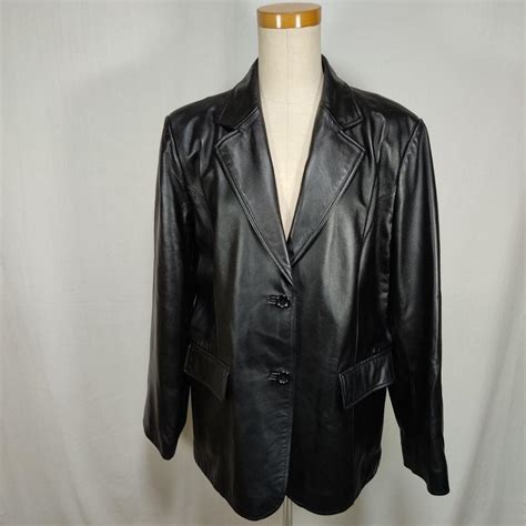 Balmain Leather Jacket Ladies Black Lamb Sheepskin Gem