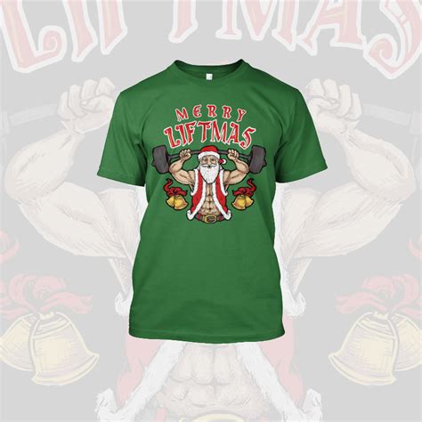 Merry Liftmas Graphic Design Tshirt Factory