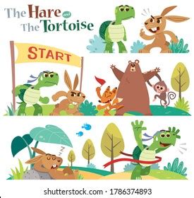 Rabbit Turtle Story Over 196 Royalty Free Licensable Stock