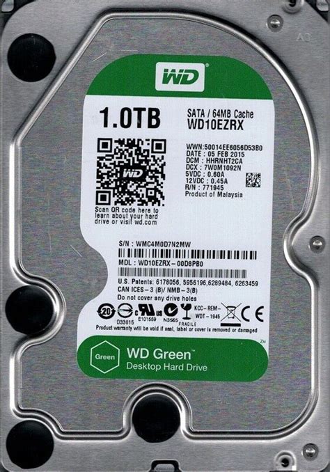 Western Digital WD10EZRX 00D8PB0 1TB DCM HHRNHT2CA EBay