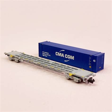 Wagon Porte Conteneur Novatrans Sgss Cma Cgm Sncf Arnold Hn