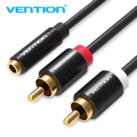 Vention 35mm To 2rca Audio Cable 35mm Female To 2rca Male Jack Aux