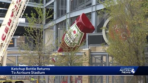 Heinz Ketchup Bottle Returns To Acrisure Stadium In Pittsburgh Youtube