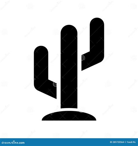 Cactus Icon Vector Symbol Design Illustration Stock Illustration