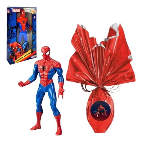 Kit Ovo Da Páscoa 250g Boneco Homem Aranha Presente Infantil Frete grátis