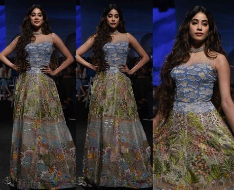 Janhvi Kapoor In Rahul Mishra At Lakme Fashion Week 2020