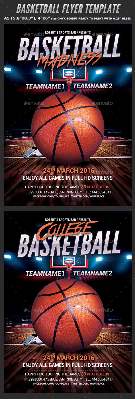 Basketball Flyer Template By Hotpin Graphicriver