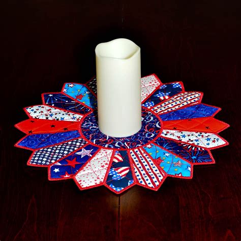 Patriotic Table Topper Candle Mat B07