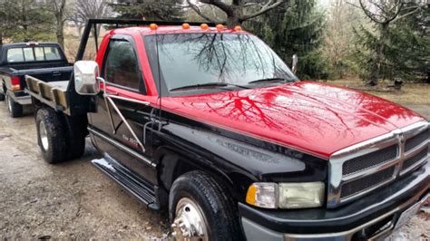 1994 Dodge 3500 Cummins Turbo Diesel Flatbed Super Low Miles For Sale