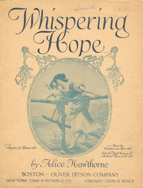 Whispering Hope Sheet Music Alice Hawthorne Amazon Books