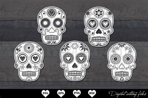 Sugar Skull Svg Sugar Skull Cut File Sugar Skull Clip Art Etsy