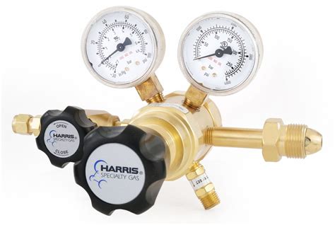 Harris High Purity Gas Regulator Two Stage Cga 580 Inlet 14 In Tube