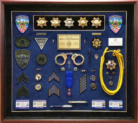 Law Enforcement Shadow Box Ideas