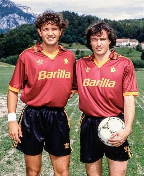 Sinisa Mihajlovi Y Abel Balbo As Roma Calcio Giocatori Di Calcio