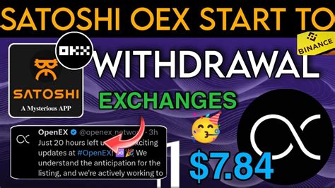 Oex Withdrawal Process Oex Coin Price Today Satoshi New Update